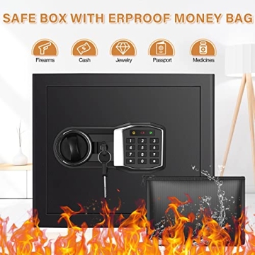 1.6 Cub Fireproof Waterproof Safe with Digital Keypad