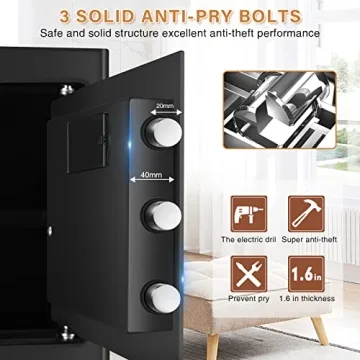 1.6 Cub Fireproof Waterproof Safe with Digital Keypad