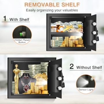 1.6 Cub Fireproof Waterproof Safe with Digital Keypad