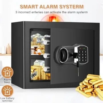 1.6 Cub Fireproof Waterproof Safe with Digital Keypad