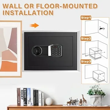 1.6 Cub Fireproof Waterproof Safe with Digital Keypad