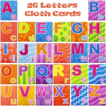 Adpartner Soft Alphabet Cards Toy for Early Learning