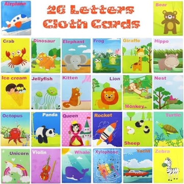 Adpartner Soft Alphabet Cards Toy for Early Learning