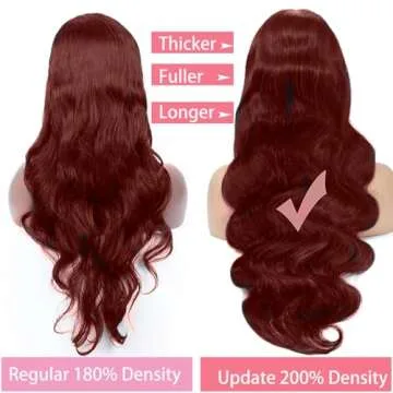Premium 220 Density Reddish Brown Lace Front Wigs