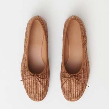 Stylish IBDPOSH Brown Ballet Flats with Comfortable Design