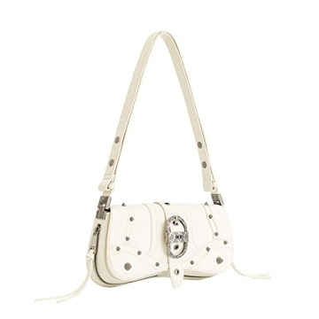 JW PEI Women’s Joy Shoulder Bag in Buckle White - Chic & Eco-Friendly