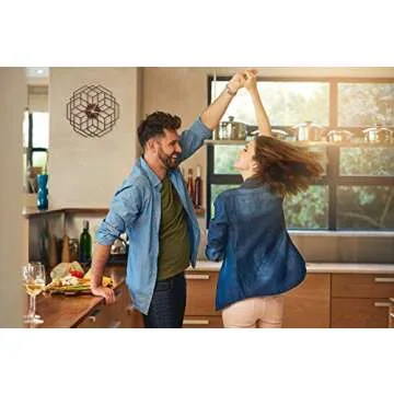 13" Large Modern Decorative Wall Clock - Battery Operated Silent Non-Ticking Wood Farmhouse Rustic Big Analog Wall Clock for Living Room Decor Bedroom Kitchen Office Wooden Clock Men & Women Gift