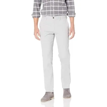 Amazon Essentials Men's Slim-Fit Wrinkle-Resistant Chino Pants - Light Grey, 36W x 31L