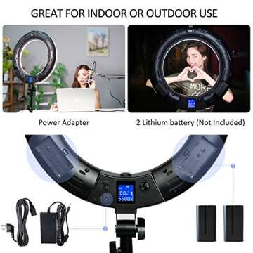Viltrox 18" Ring Light for Photography and Streaming