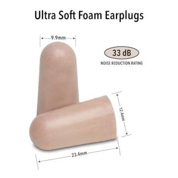 Mack's Ultra Soft Foam Earplugs, 10 Pair - 33dB Highest NRR, Comfortable Ear Plugs for Sleeping, Sno...
