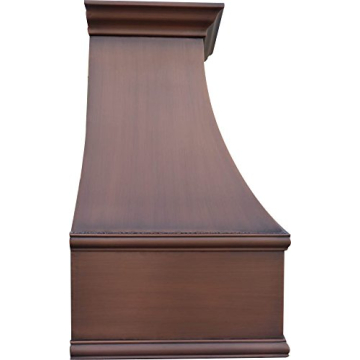 Elegant SINDA Hammered Copper Range Hood for Kitchens