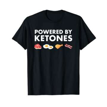 Low Carb Diet Keto - Powered by Ketones T-Shirt