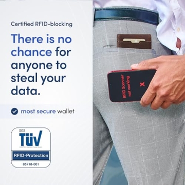 TRAVANDO Mens Slim Wallet RFID Blocking Money Clip Elegant Design