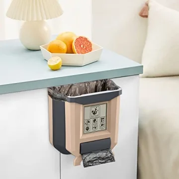 HI NINGER Hanging Trash Can - Compact Collapsible Solution
