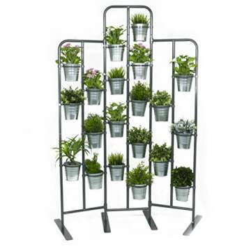 20-Tier Tall Metal Plant Stand for Indoor Outdoor Display