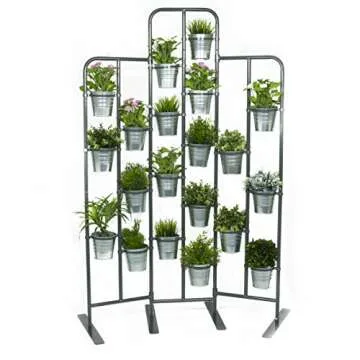20-Tier Tall Metal Plant Stand for Indoor Outdoor Display