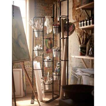 20-Tier Tall Metal Plant Stand for Indoor Outdoor Display