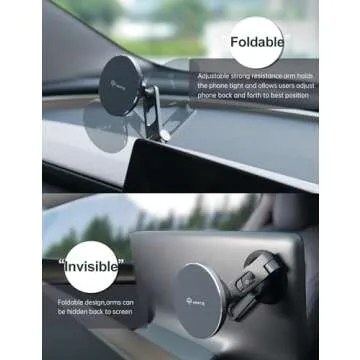 Foldable Magnetic Phone Mount for Tesla Model Y/3