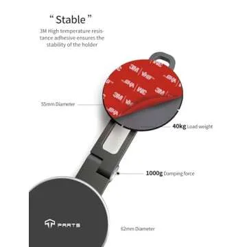 Foldable Magnetic Phone Mount for Tesla Model Y/3