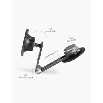 Foldable Magnetic Phone Mount for Tesla Model Y/3