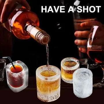 Sidosir Shot Glass Candy Mold Silicone, 9-Cavity Round Silicone Molds for Fat Bombs, Chocolate, Shot Glass Ice Molds for Freezer