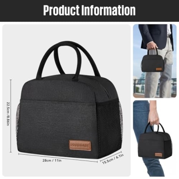 Stylish Douyadady Black Lunch Bag for All
