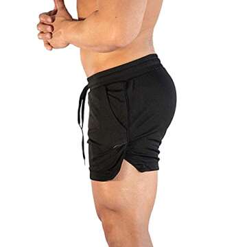 CEHT Men's Quick Dry Athletic Workout Shorts with Pockets