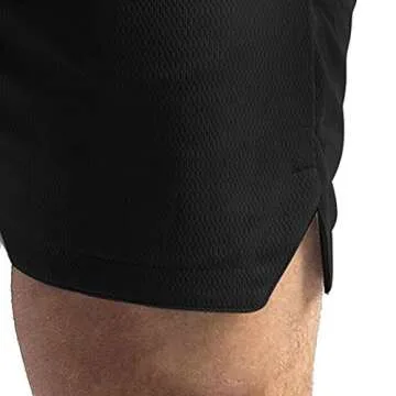CEHT Men's Quick Dry Workout Shorts with Pockets
