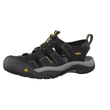 KEEN Men's Newport H2 Closed Toe Water Sandals, Black, 10