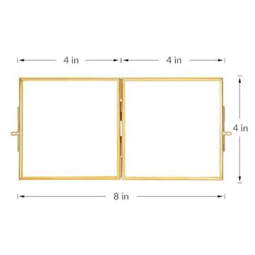 Elegant Double Glass Picture Frame for Cherished Memories