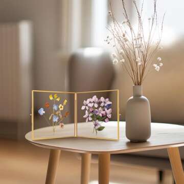 Elegant Double Glass Picture Frame for Cherished Memories