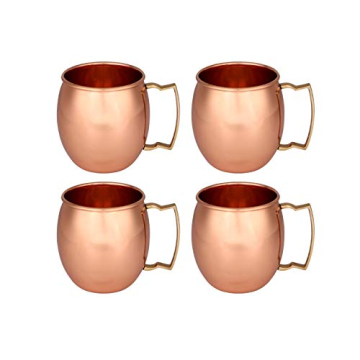 Zap Impex Pure Copper Plain Moscow Mule mugs, Non-Coated, Ideal for all Chilled Drinks Bar or Home B...