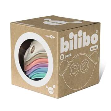 Fat Brain Toys Bilibo Mini by MOLUK - Pastels - Open-Ended Creative Play for Toddlers & Up