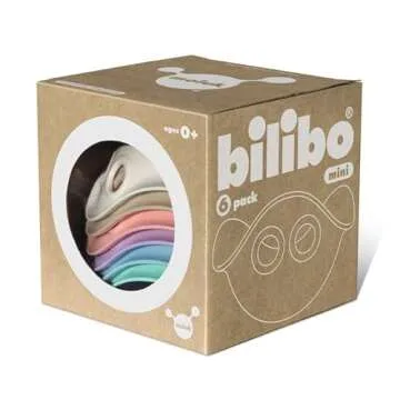 Fat Brain Toys Bilibo Mini by MOLUK - Pastels - Open-Ended Creative Play for Toddlers & Up