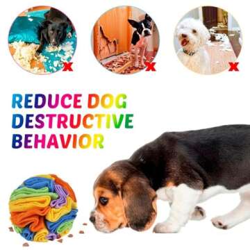 DONGKER Snuffle Ball for Dogs,5.9"/7.9" Plush Colorful Puppy Interactive Foraging Ball for Small Medium Dog Puppy Anxiety Relief Slow Food