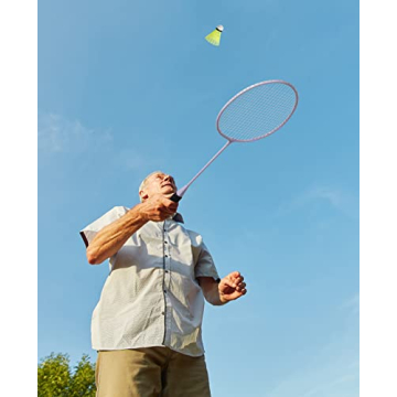 AboveGenius Badminton Set with 6 Rackets and Shuttlecocks