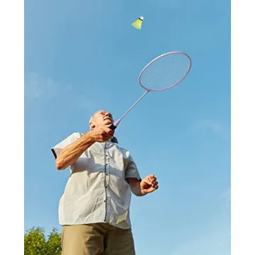 AboveGenius Badminton Set with 6 Rackets and Shuttlecocks