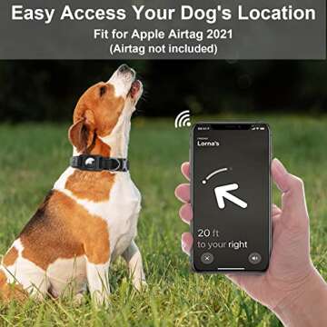 SANKALA Waterproof Airtag Dog Collar for Small to Large Dogs