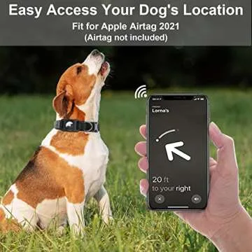 SANKALA Waterproof Airtag Dog Collar for Small to Large Dogs