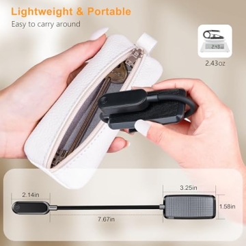 Gritin Rechargeable Book Light - 16 LED, Eye Care and Dimming