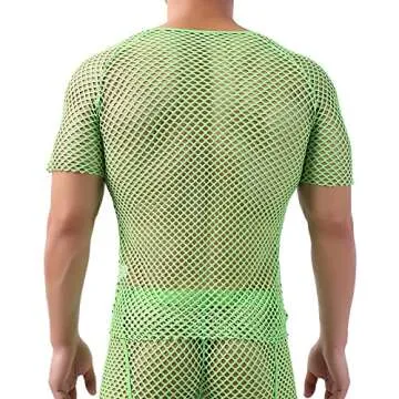 YOOBNG Sexy Men's Mesh Undershirt for Ultimate Style
