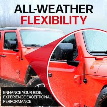 Short Rubber Antenna for Jeep Wrangler & Gladiator