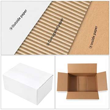 MYSLIMZE 25 Packs 9x6x4 Small Cardboard Shipping Boxes for Mailing, Packing and Storing (9x6x4)