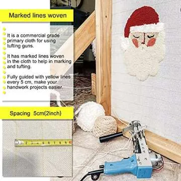 Premium Tufting Cloth with Marked Lines for Crafters