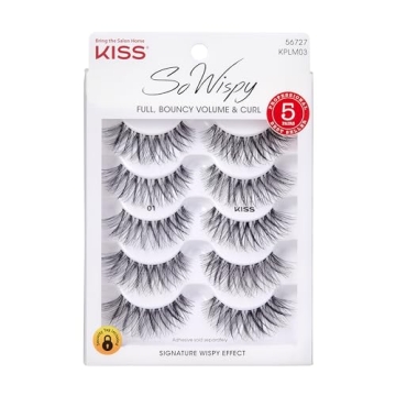 KISS Look So Natural Wispy Lashes - Multipack of 5