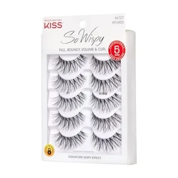 KISS Look So Natural Wispy Lashes - Multipack of 5