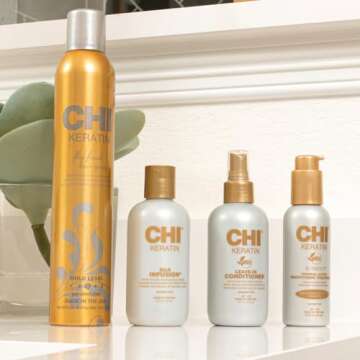 CHI Keratin Silk Infusion, Hydrating Hair Serum For Restoring Softness & Shine, Helps Dry, Damaged H...