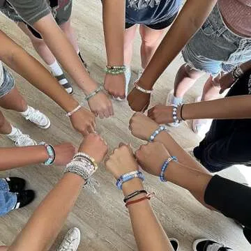 GMMA 900 Pcs Pony Beads for Bracelet Plastic Beads for Jewelry Making Colourful Beads for Friendship Bracelets 6x9mm Multi-Colored Beads for DIY Bracelet Necklace Party Decoration Supplies