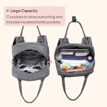 BabbleRoo Diaper Bag Backpack Stylish and Functional