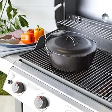 Lodge Cast Iron Dutch Oven for Even Cooking